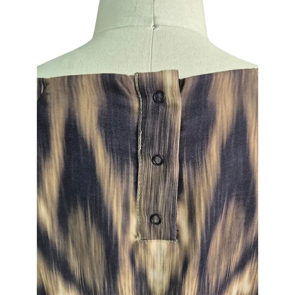 Mango Suit Dress Large animal print shift dress